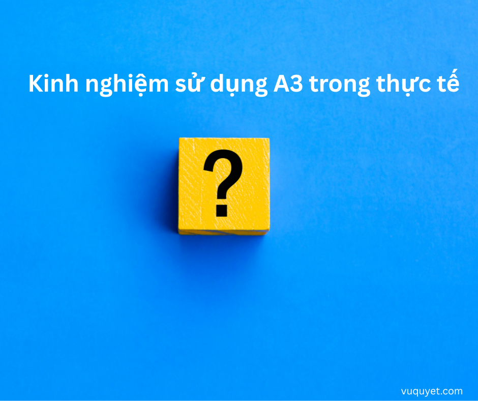 sử dụng công cụ A3